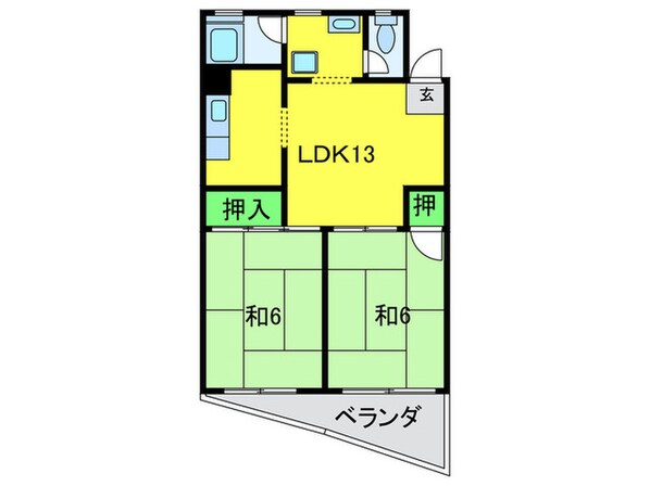 辻野マンションの物件間取画像